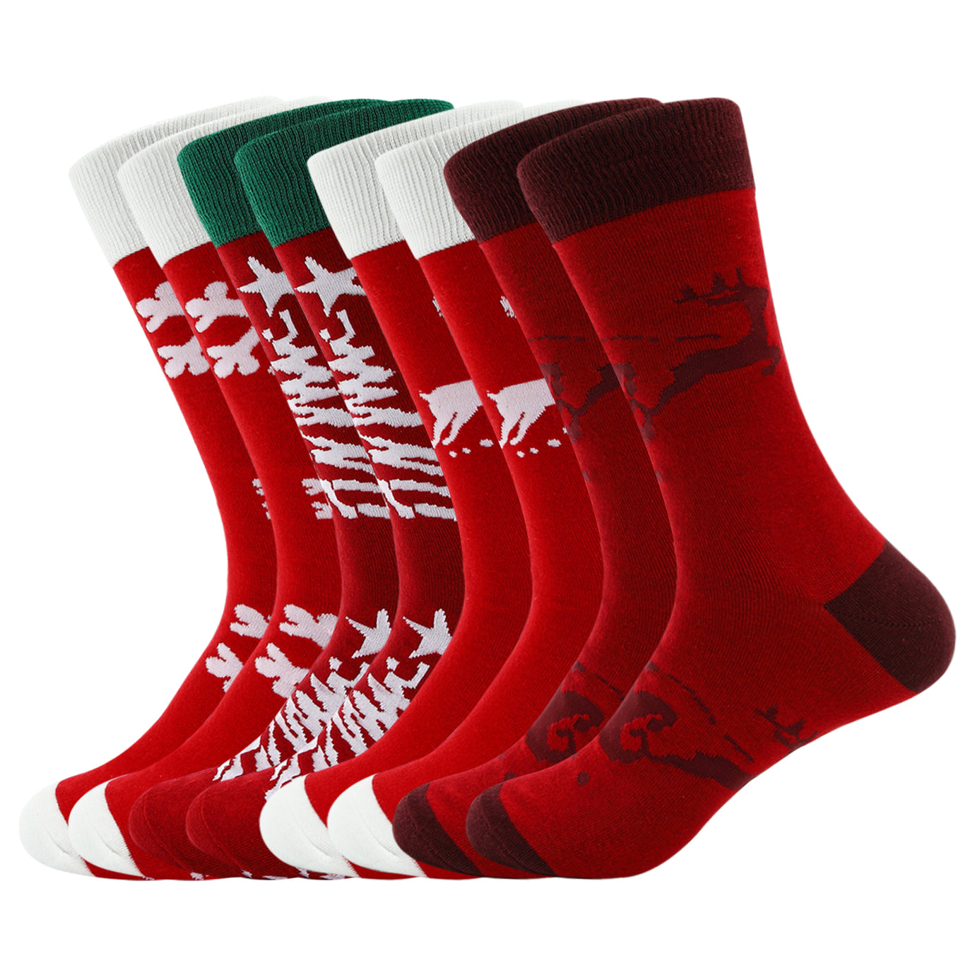 white christmas dresses Men's Red and Green Striped Socks TieMart main image 0