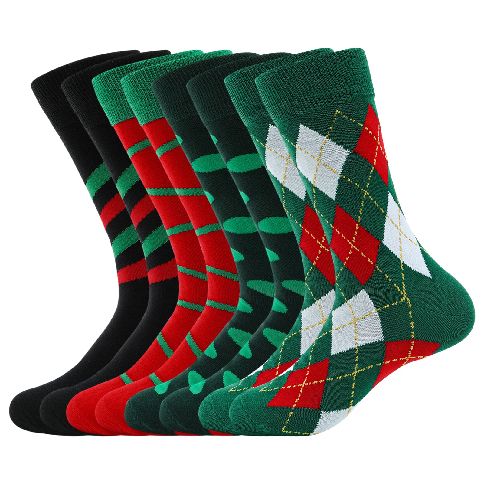 Mens Christmas Dress Holiday Socks 8PACK Mens Christmas Dress Holiday Socks 8PACK