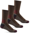 Merino Wool Socks Mens Cushioned Crew Socks 3 Pack - Wander Group