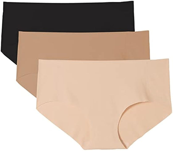 WOMENS SEAMLESS UNDERWEAR NO SHOW COOL STRETCH HIPSTER 3PACK - Wander Group