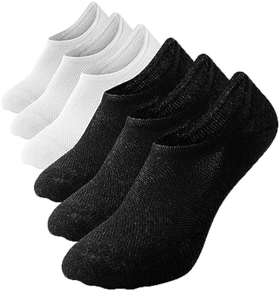 No Show Socks Women Cushion Cotton Socks 6 Pack - Wander Group
