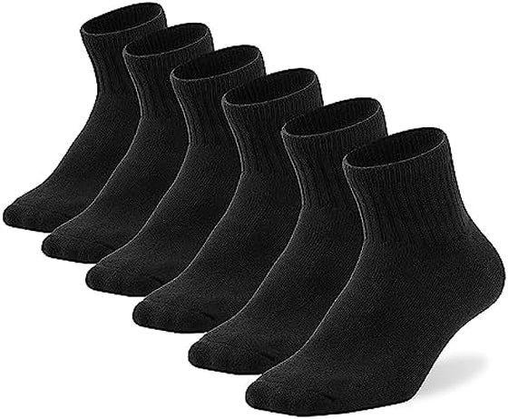 WOMEN'S ANKLE ATHLETIC SOCKS CUSHIONED 6PACK - Wander Group