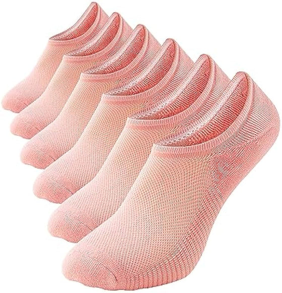 No Show Socks Women Cushion Cotton Socks 6 Pack - Wander Group