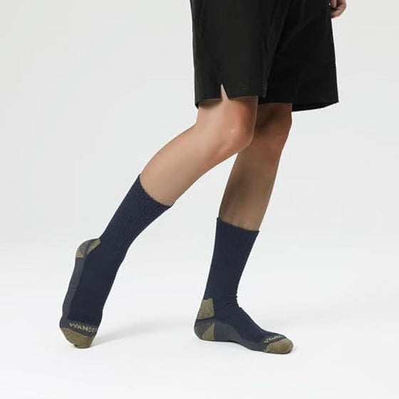 Merino Wool Socks Mens Cushioned Crew Socks 3 Pack - Wander Group
