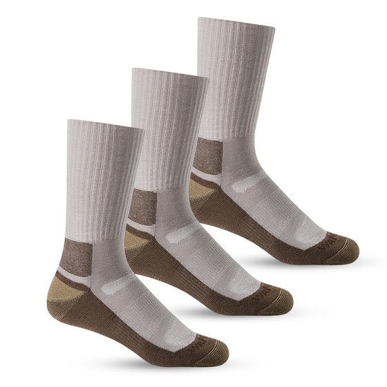 MERINO WOOL SOCKS MENS CUSHIONED CREW SOCKS 3 PACK