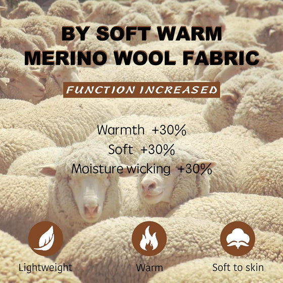 GLOVES FOR MEN WOMENS LIGHTWEIGHT MERINO WOOL TOUCHSCREEN THERMAL KNIT RUNNING WINTER GLOVE - Wander Group