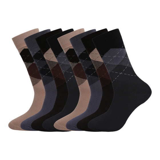 Wander Men's Dress Socks Novelty Socks Assorted Pattern 8PACK