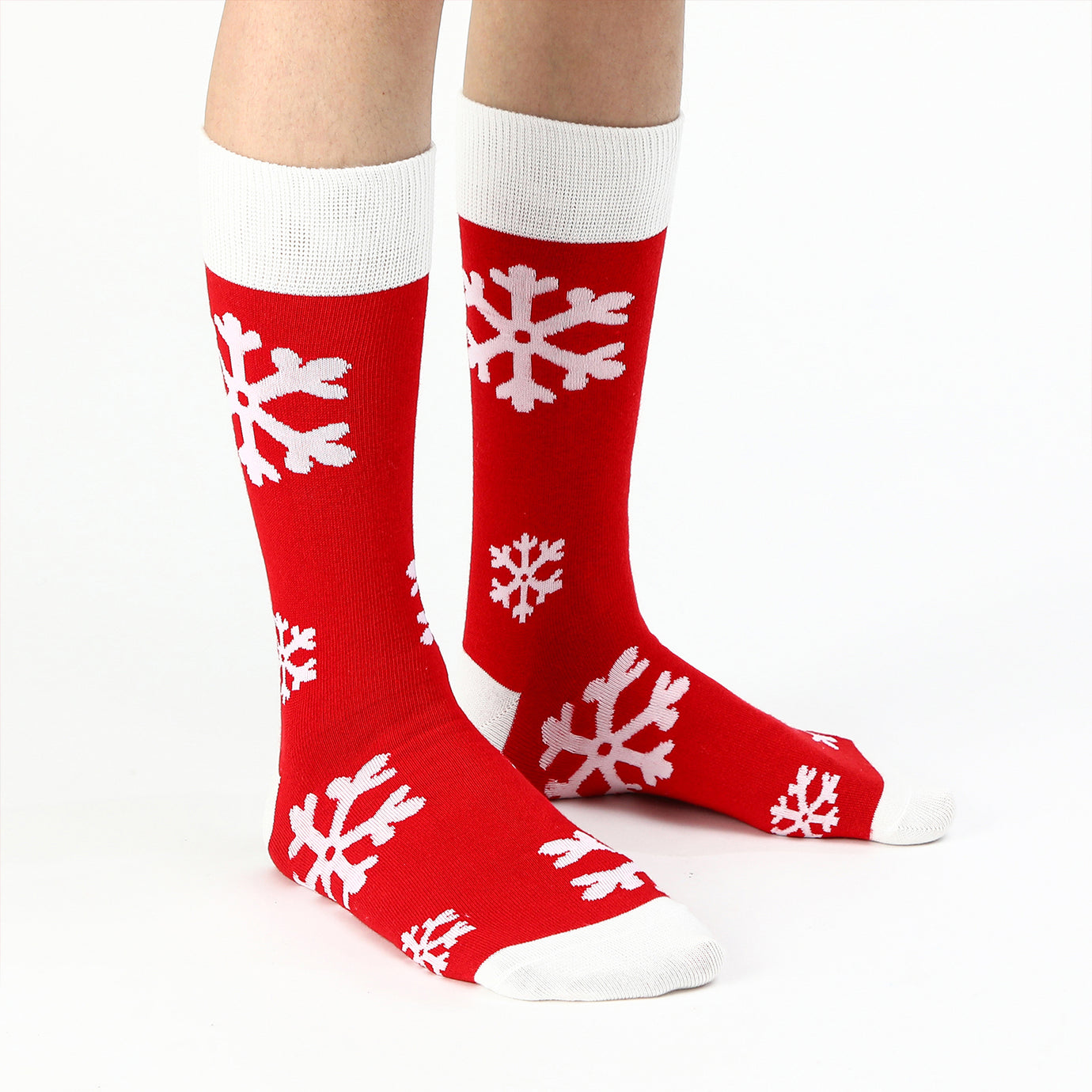 white christmas dresses Different Touch Novelty Seasonal Christmas Holiday Socks with Gift Box ( 12 Pairs ) main image 1