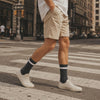 WANDER CLASSIC RETRO STRIPE CALF SOCKS FOR MEN AND WOMEN 3 PACK