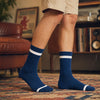 WANDER CLASSIC RETRO STRIPE CALF SOCKS FOR MEN AND WOMEN 3 PACK