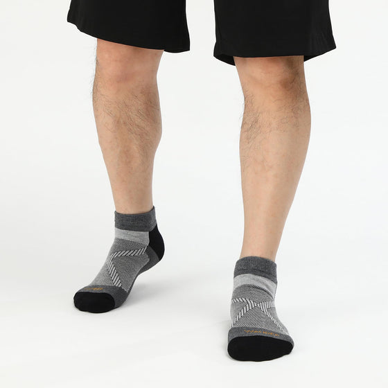 MERINO WOOL CUSHIONED RUNNING ANKLE SOCKS 3PACK