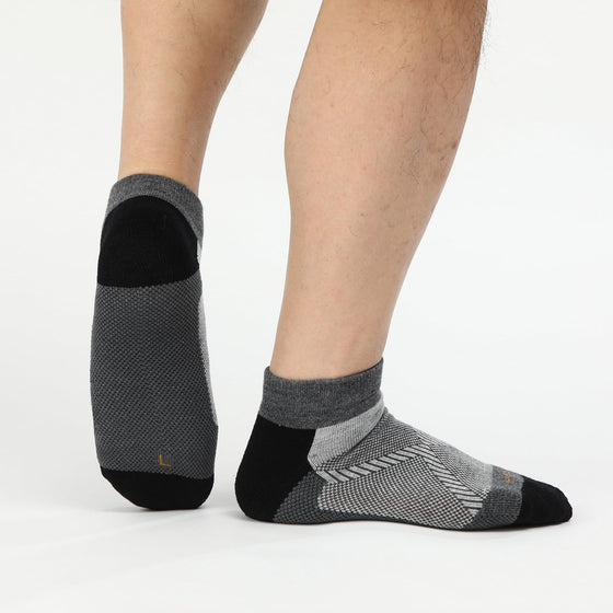 MERINO WOOL CUSHIONED RUNNING ANKLE SOCKS 3PACK
